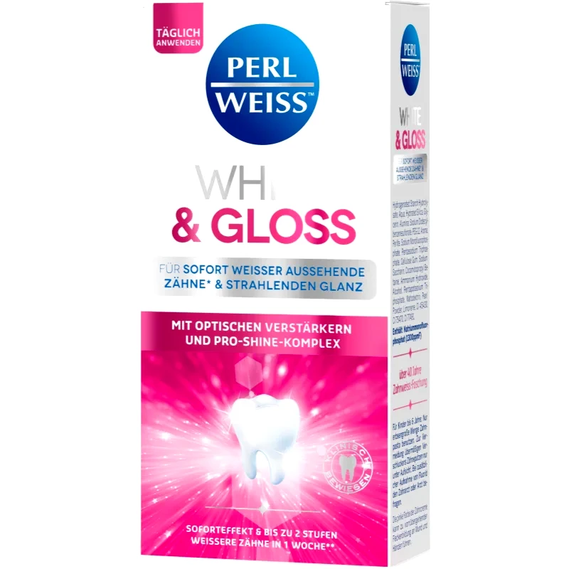Perl Weiss Perl Weiss White & Gloss λευκαντική οδοντόκρεμα 50 ml