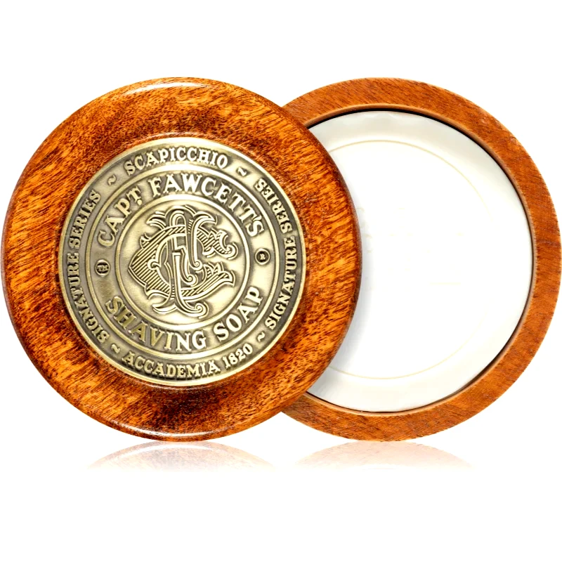 Captain Fawcett Captain Fawcett Shaving Sciapicchio Soap Σαπούνι ξυρίσματος + θήκη για άντρες 110 γρ
