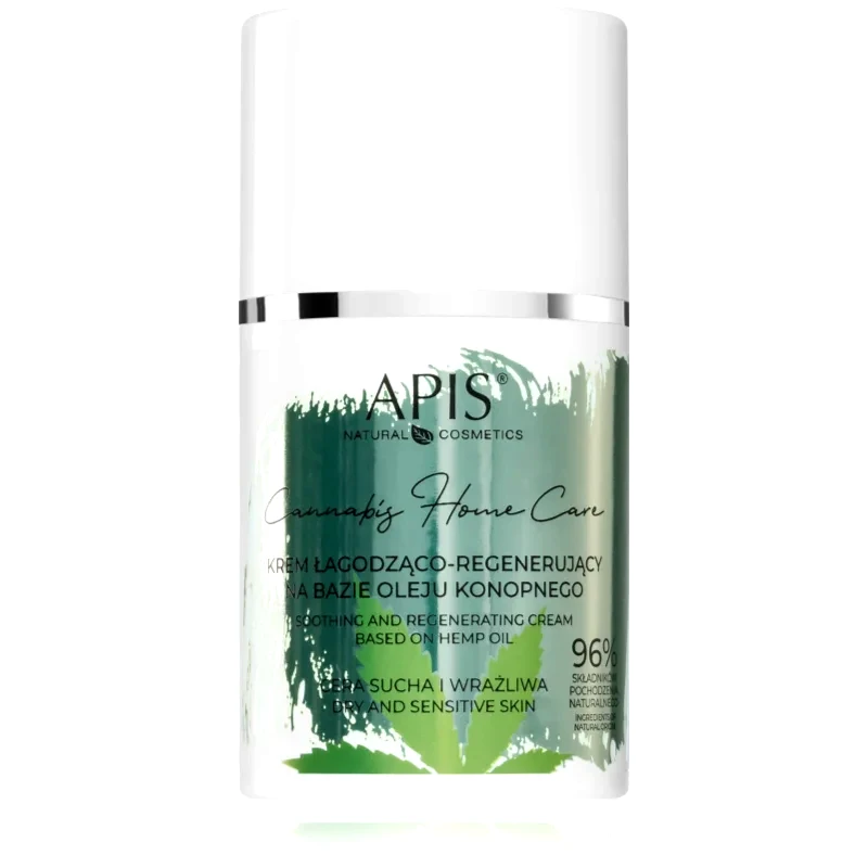 Apis Natural Cosmetics Apis Natural Cosmetics Cannabis Home Care ελαφριά ενυδατική κρέμα για ξηρή και ευαίσθητη επιδερμίδα 50 ml