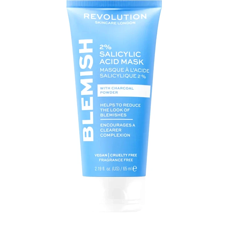 Revolution Skincare Revolution Skincare Blemish 2% Salicylic Acid Μάσκα καθαρισμού με 2 % σαλικυλικό οξύ 65 ml