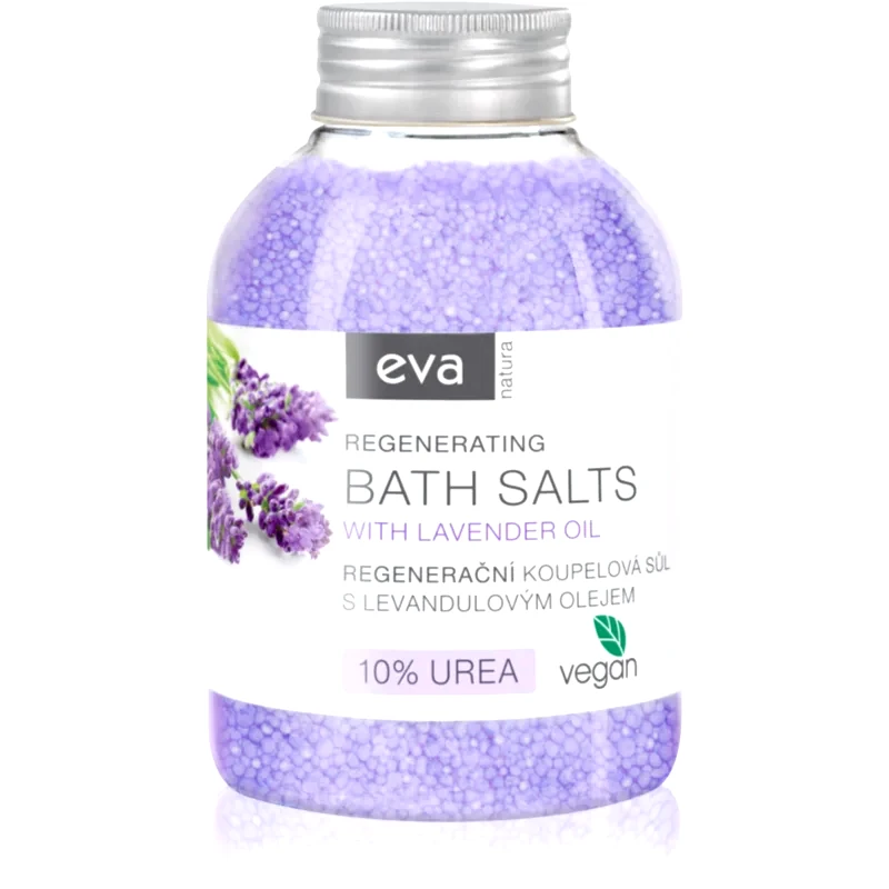 Eva Natura Eva Natura Lavender Oil αλάτι λουτρού με αναγεννητικό αποτέλεσμα 600 γρ