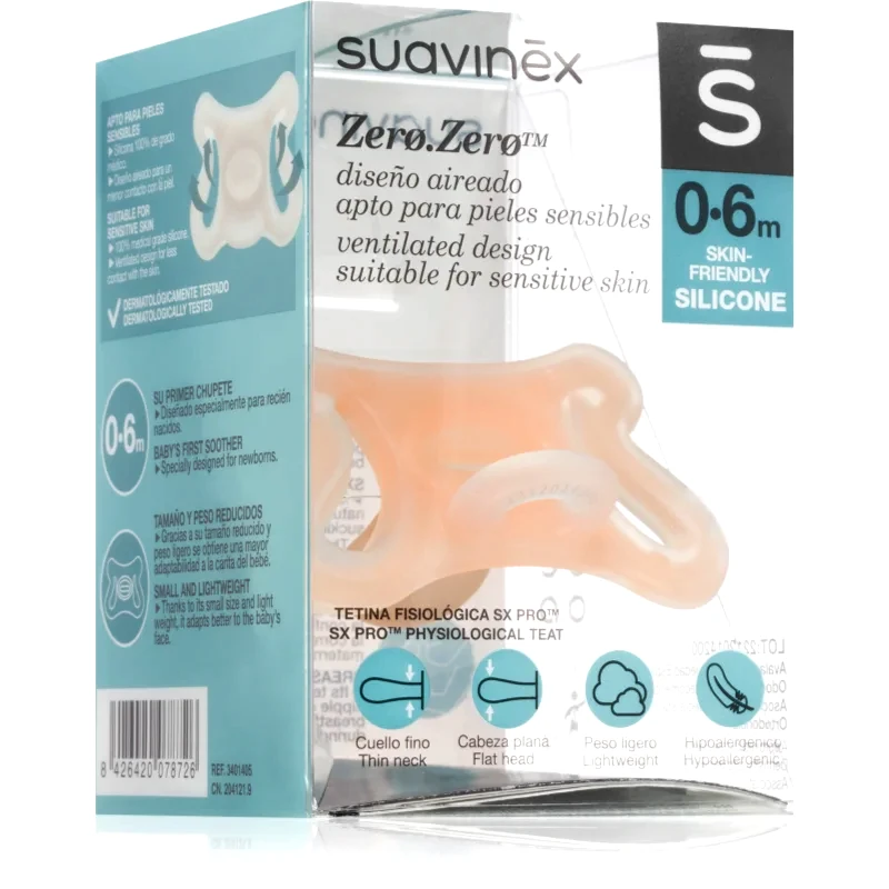 Suavinex Suavinex Zero Zero Physiological Teat πιπίλα 0-6 m 1 τμχ