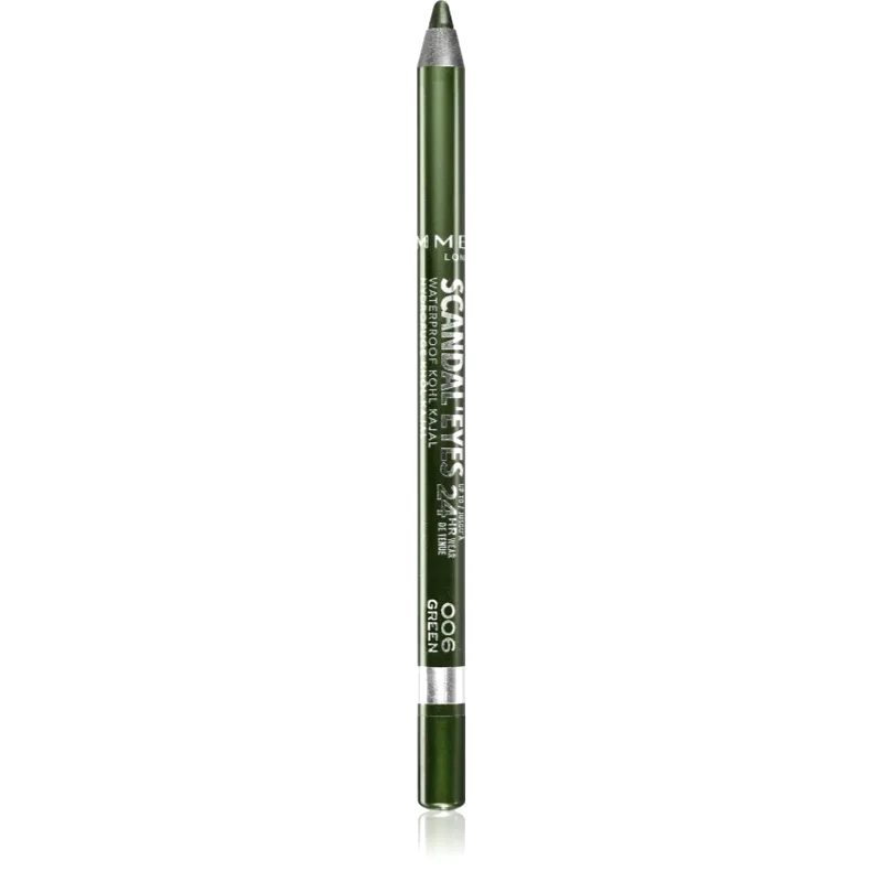 Rimmel Rimmel ScandalEyes Waterproof Kohl Kajal αδιάβροχο μολύβι για τα μάτια απόχρωση 006 Green 1,3 γρ
