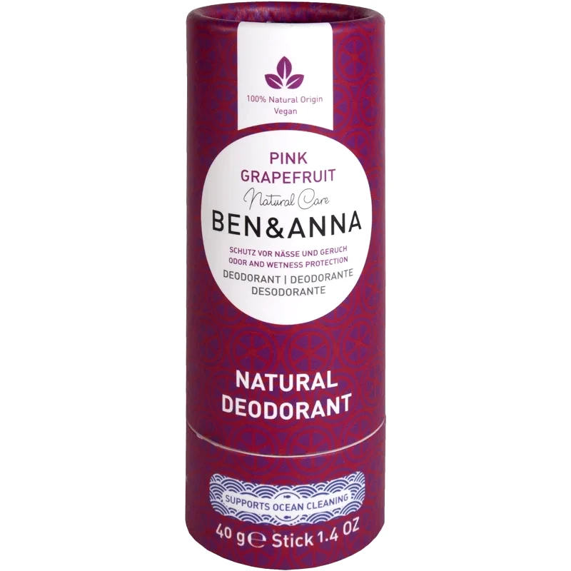 BEN&ANNA BEN&ANNA Natural Deodorant Pink Grapefruit στερεό αποσμητικό 40 γρ