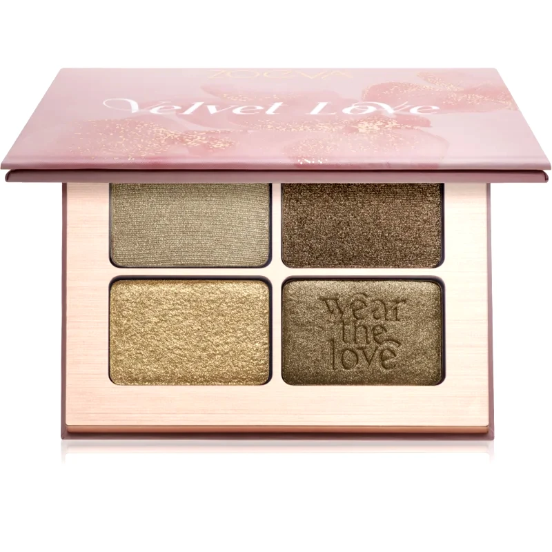 ZOEVA ZOEVA Velvet Love Eyeshadow Quad Παλέτα σκιών για τα μάτια απόχρωση Emerald Green Eyes 4x1,5 γρ