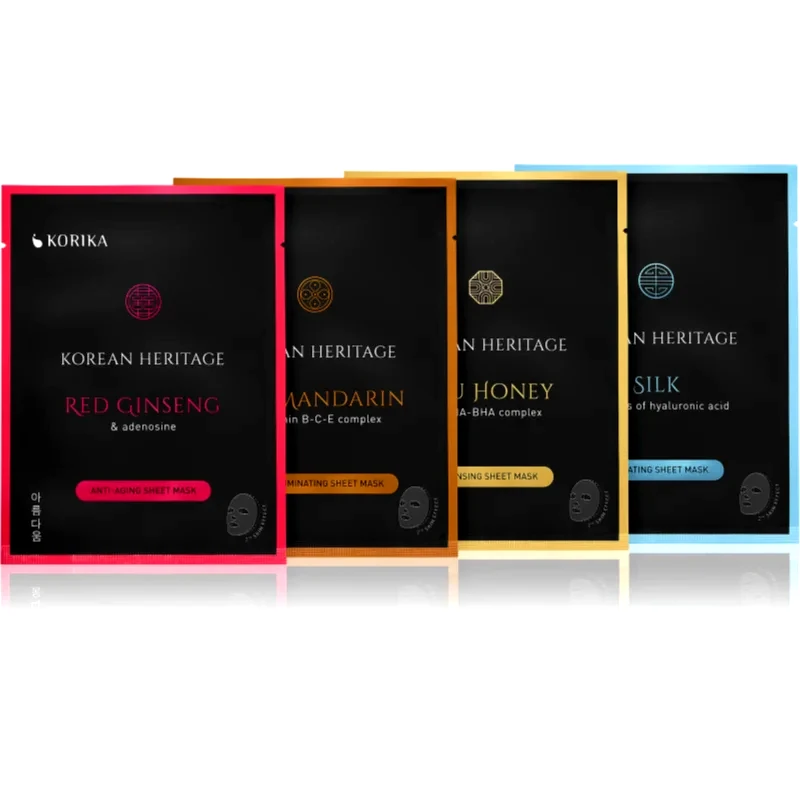 KORIKA KORIKA Korean Heritage Sheet Mask Set Σετ υφασμάτινων μασκών Korean Heritage
