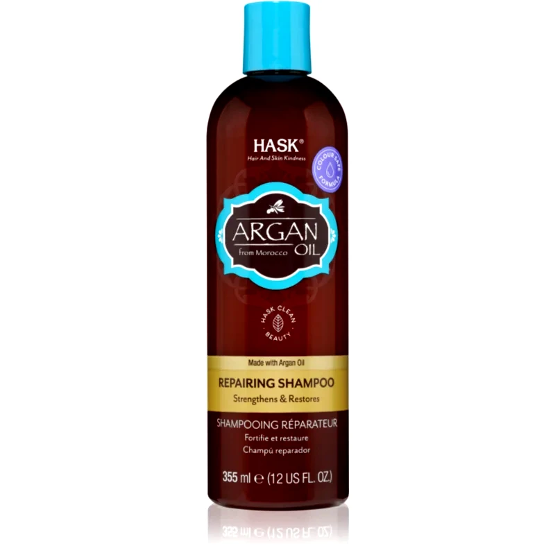 HASK HASK Argan Oil αναζωογονητικό σαμπουάν για κατεστραμμένα μαλλιά 355 ml