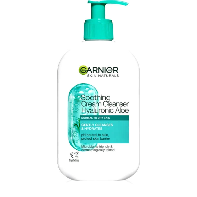 Garnier Garnier Skin Naturals Hyaluronic Aloe καταπραϋντική καθαριστική κρέμα με υαλουρονικό οξύ 250 ml