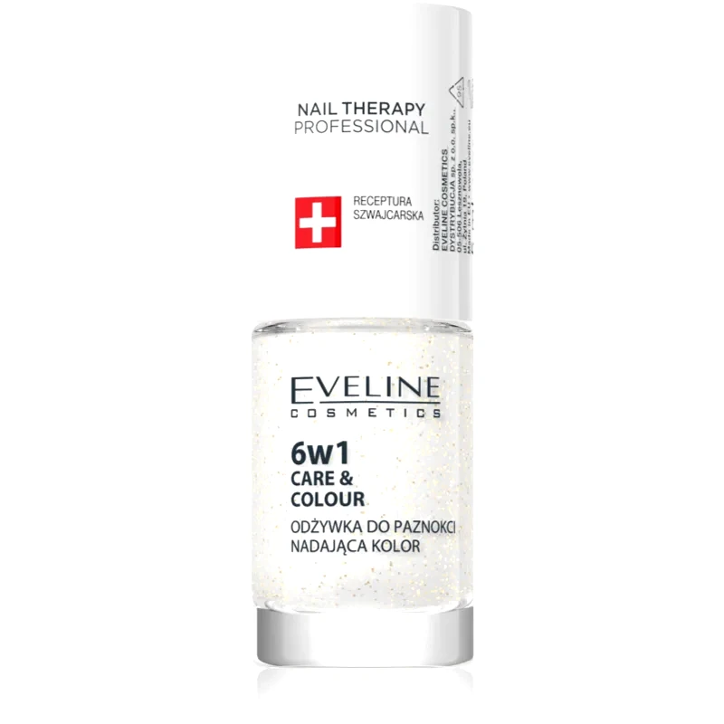 Eveline Cosmetics Eveline Cosmetics Nail Therapy Care & Colour μαλακτικό για τα νύχια 6 σε 1 απόχρωση Golden Glow 5 ml