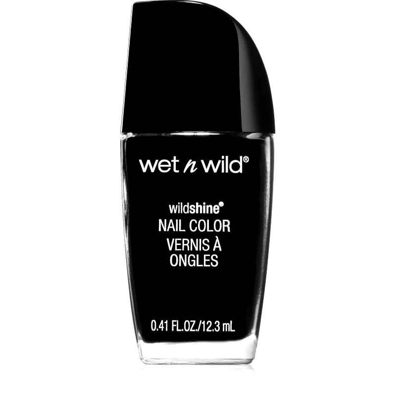Wet n Wild Wet n Wild Wild Shine πολύ καλυπτικό βερνίκι νυχιών απόχρωση Black Creme 12.3 ml