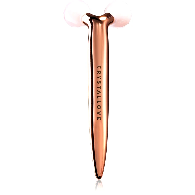 Crystallove Crystallove Rose Quartz 3D Lift & Sculpt Facial Roller οδηγίες για μασάζ 1 τμχ