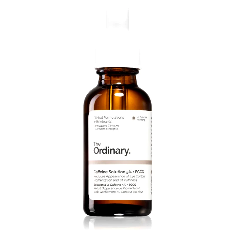 The Ordinary The Ordinary Caffeine Solution 5% + EGCG ορός για τα μάτια για την αντιμετώπιση του πρηξίματος και των μαύρων κύκλων 30 ml