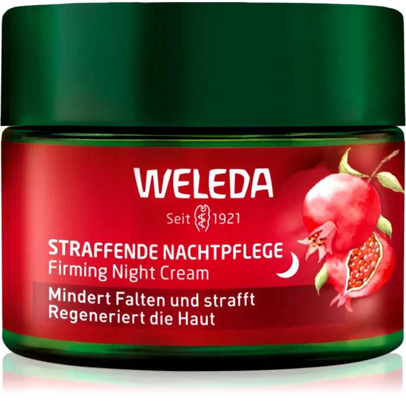 Weleda Weleda Pomegranate συσφικτική κρέμα νύχτας με αναγεννητική επίδραση με πεπτίδια μάκα 40 μλ