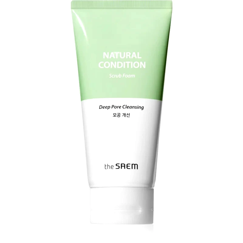 The Saem The Saem Natural Condition Scrub Foam απολεπιστικός καθαριστικός αφρός με αποτέλεσμα απολέπισης 150 ml