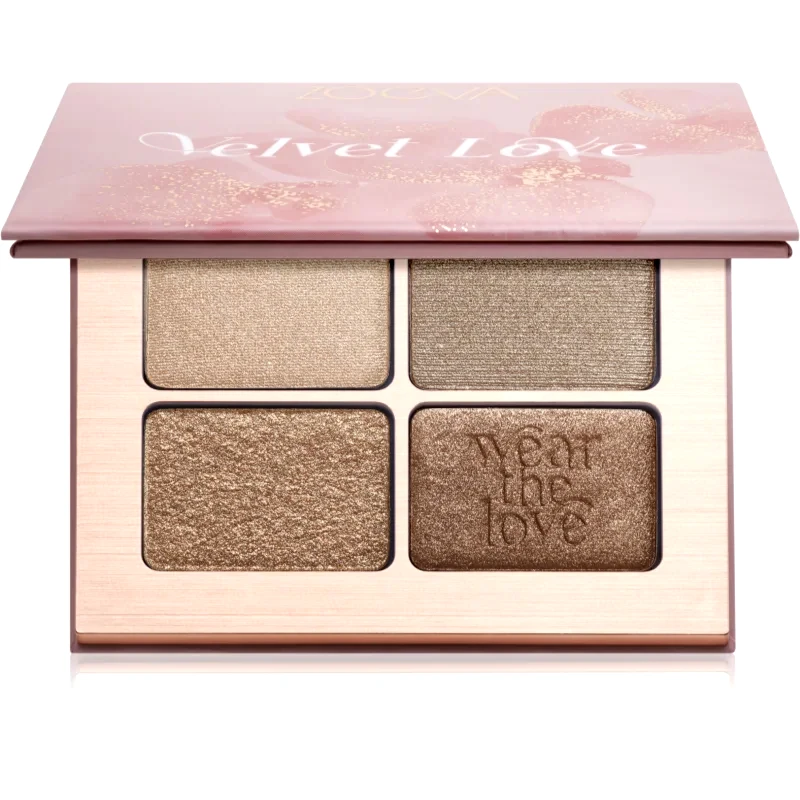 ZOEVA ZOEVA Velvet Love Eyeshadow Quad Παλέτα σκιών για τα μάτια απόχρωση Velvet Love Eyeshadow Quad Palette 4x1,5 γρ