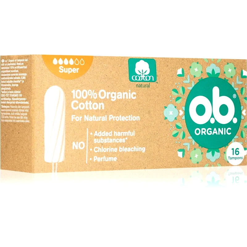 o.b. o.b. Organic Super ταμπόν 16 τμχ