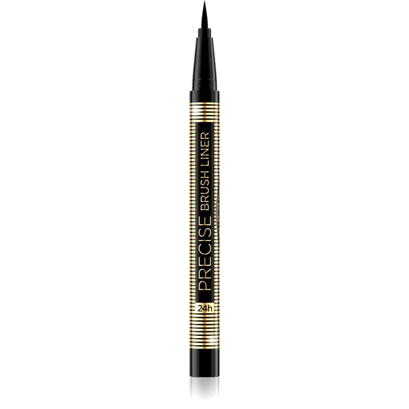 Eveline Cosmetics Eveline Cosmetics Precise Brush Liner λάινερ ματιών σε στυλό απόχρωση Black 6 ml
