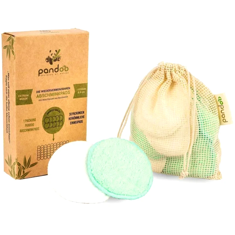 Pandoo Pandoo Make-up Remover Pads Washable & Reusable πλενόμενοι δίσκοι ντεμακιγιάζ 10 τμχ