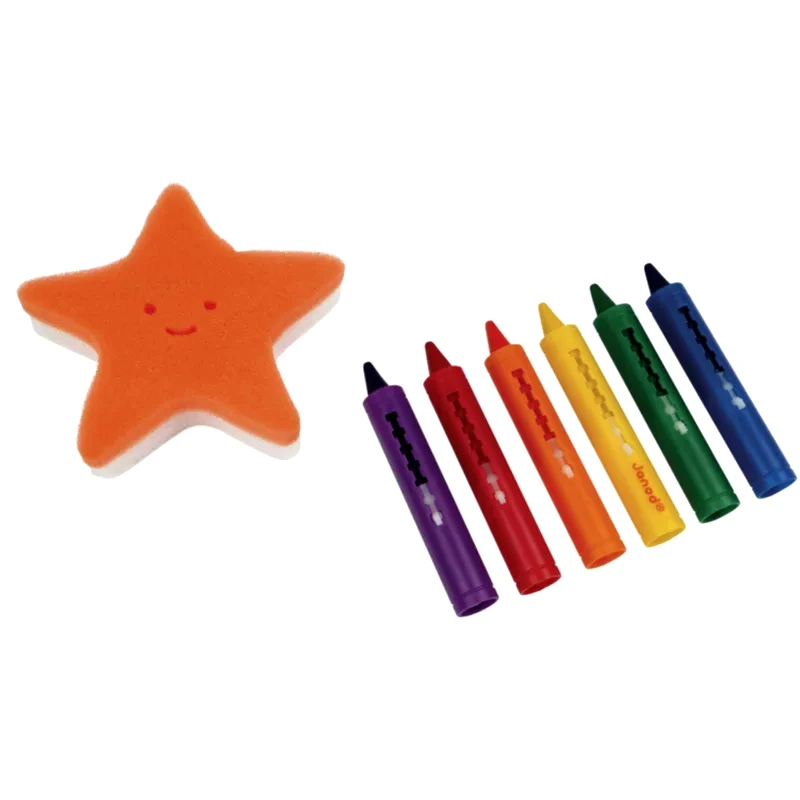 Janod Janod Coloring In The Bath μαρκαδόροι μπάνιου 3 y+ 6 τμχ