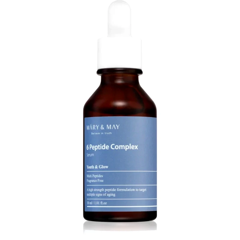 MARY & MAY MARY & MAY 6 Peptide Complex εντατικά αποκαταστατικός ορός με αντιρυτιδικά αποτέλεσματα 30 ml