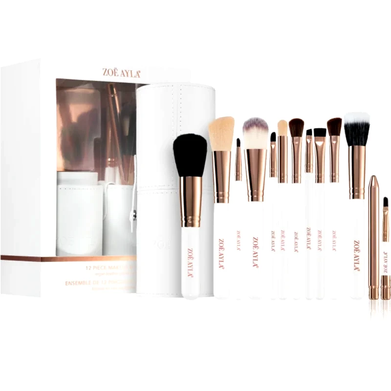Zoë Ayla Zoë Ayla Makeup Brush Set 12 Piece σετ με πινέλα με θήκη
