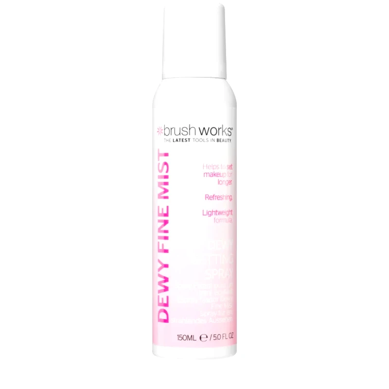 Brushworks Brushworks Dewy Fine Mist σταθεροποιητικό σπρέι για μεικ απ 150 ml