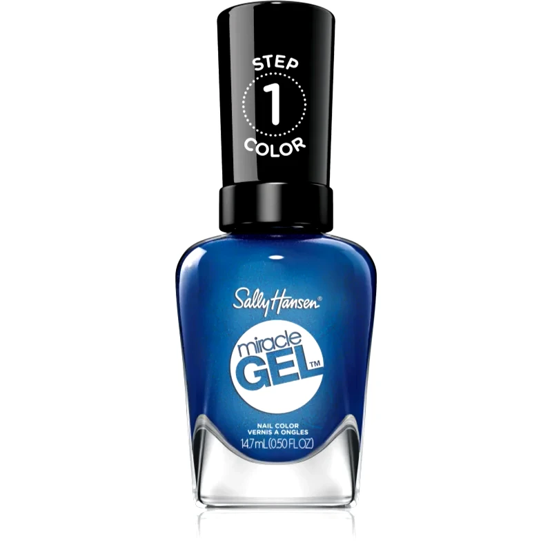 Sally Hansen Sally Hansen Miracle Gel™ τζελ βερνίκι νυχιών χωρίς τη χρήση των UV/LED λαμπτήρων απόχρωση Blues Cruise 14,7 ml