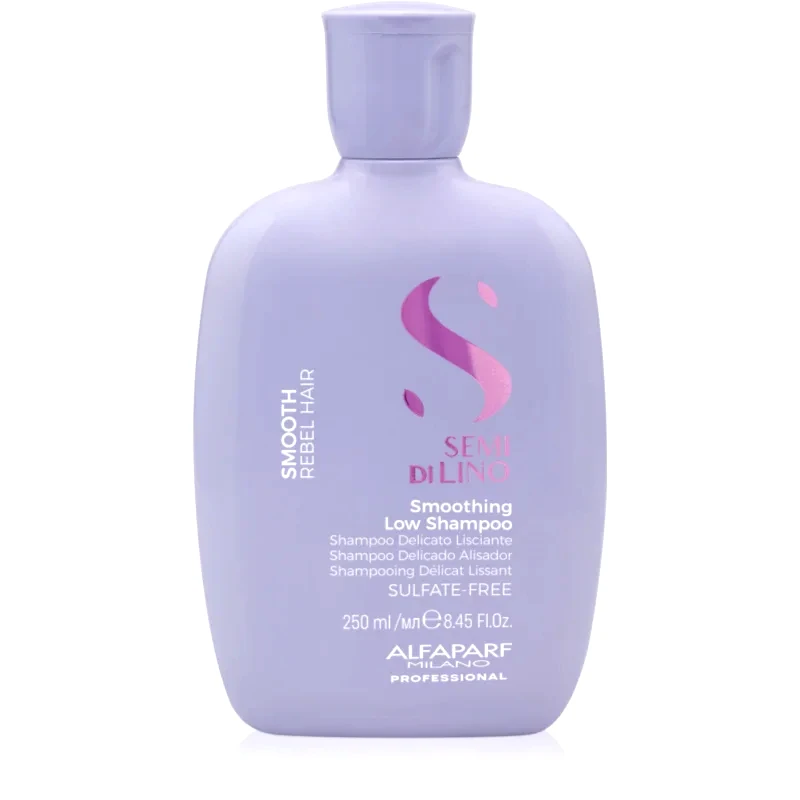 Alfaparf Milano Alfaparf Milano Semi di Lino Smooth λειαντικό σαμπουάν για ατίθασα και κρεπαρισμένα μαλλιά 250 ml