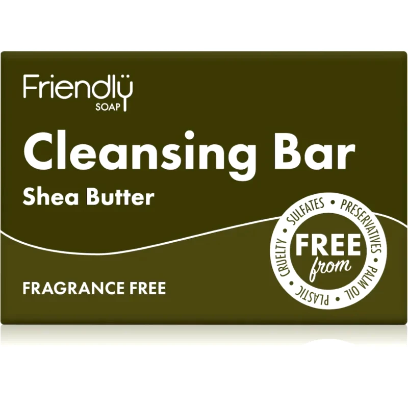 Friendly Soap Friendly Soap Cleansing Bar Shea Butter φυσικό σαπούνι Για το πρόσωπο 95 γρ