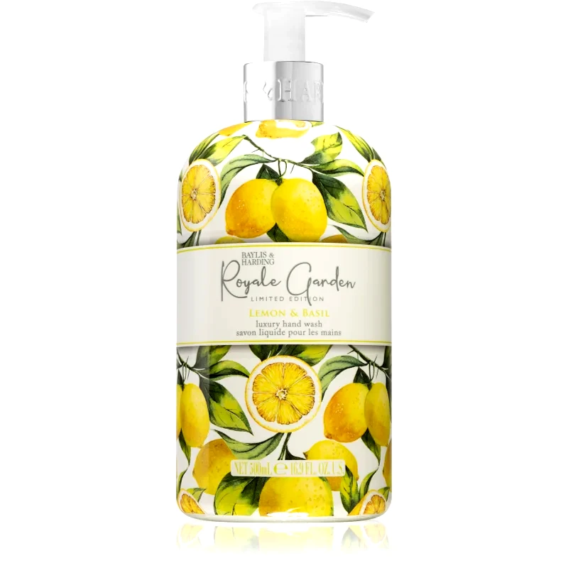 Baylis & Harding Baylis & Harding Royale Garden Lemon & Basil υγρό σαπούνι για τα χέρια 500 ml