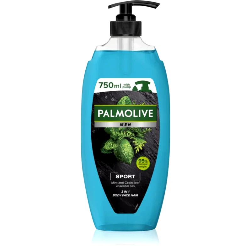 Palmolive Palmolive Men Revitalising Sport τζελ για ντους για άντρες με αντλία 750 ml
