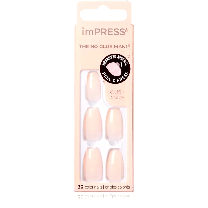 KISS KISS imPRESS The No Glue Mani Medium Ψεύτικα νύχια Serendipity 30 τμχ