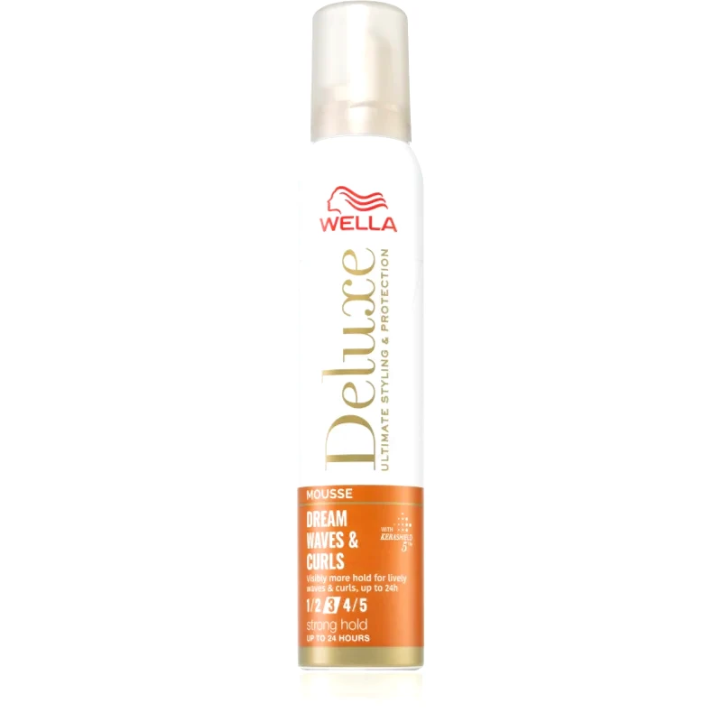 Wella Wella Deluxe Dream Waves & Curls αφρώδες σκληρυντικό μους για σπαστά και σγουρά μαλλιά 200 ml