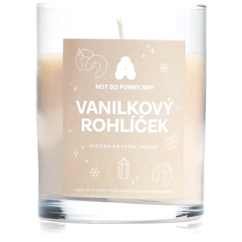 Not So Funny Any Not So Funny Any Crystal Candle Vanilkový rohlíček κερί με κρύσταλλο 220 γρ