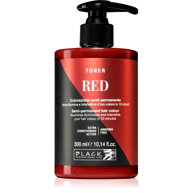 Black Professional Line Black Professional Line Toner τονωτικό χρώματος μαλλιών για φυσικές αποχρώσεις Red 300 ml
