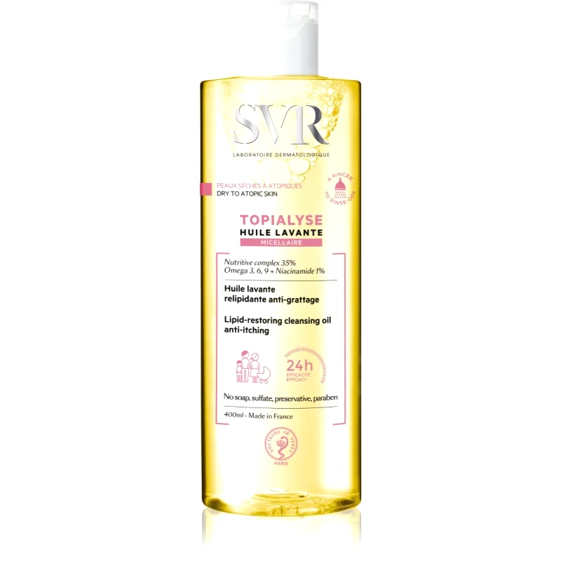 SVR SVR Topialyse μικυλλιακό λάδι καθαρισμού για ξηρό και ατοπικό δέρμα 400 μλ