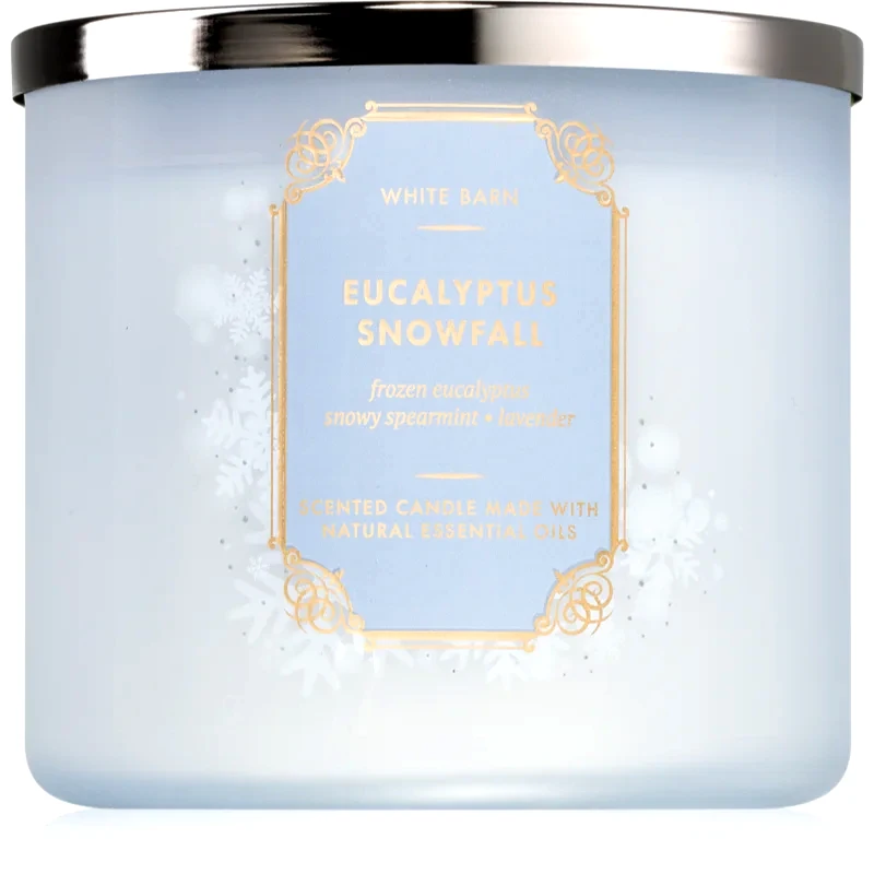 Bath & Body Works Bath & Body Works Eucalyptus Snowfall αρωματικό κερί 411 γρ