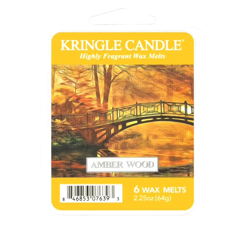 Kringle Candle Kringle Candle Amber Wood κερί για αρωματική λάμπα 64 γρ