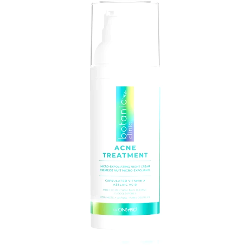 OnlyBio OnlyBio Botanic Clinic Acne Treatment ενυδατική κρέμα νύχτας για προβληματική επιδερμίδα, ακμή 50 ml
