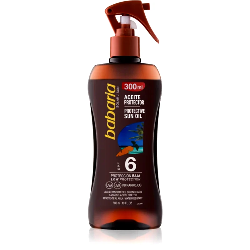 Babaria Babaria Sun Protective αντηλιακό λάδι σε σπρέι SPF 6 300 ml
