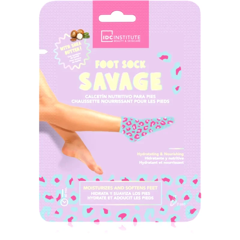 IDC INSTITUTE IDC Institute Foot Sock Savage ενυδατική μάσκα Για τα πόδια 1 τμχ