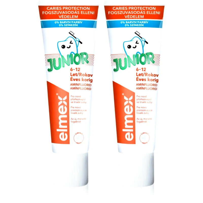 Elmex Elmex Junior 6-12 Years παιδική οδοντόκρεμα 2 x 75 ml