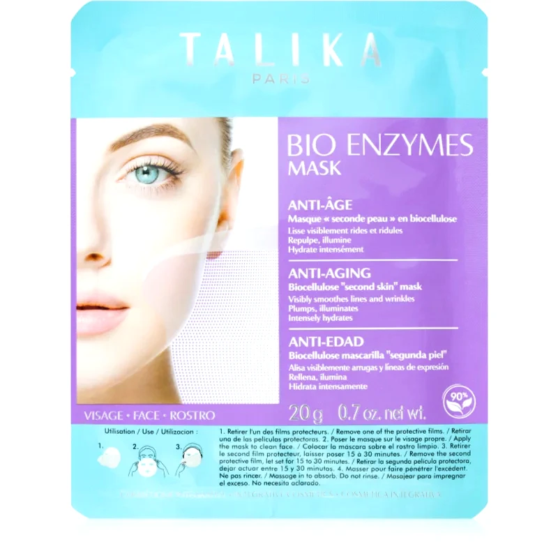 Talika Talika Bio Enzymes Mask Anti-Age αντιρυτιδικη υφασματινη μασκα 20 γρ