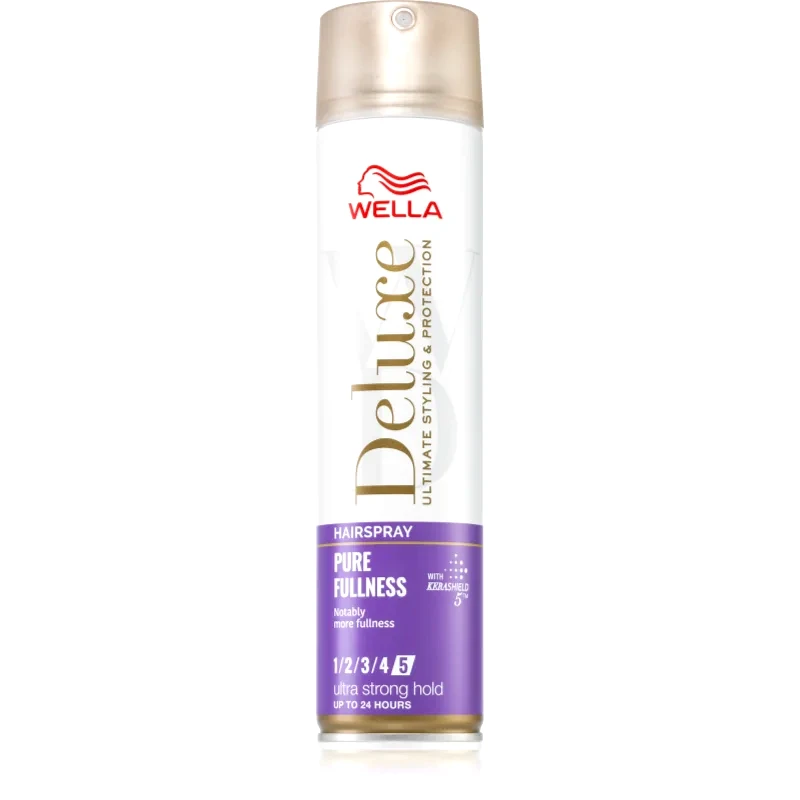 Wella Wella Deluxe Pure Fullness λακ μαλλιών με εξαιρετικά δυνατό κράτημα για όγκο 250 ml
