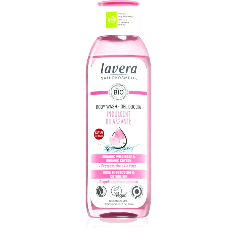 Lavera Lavera Indulgent περιποιητικό τζελ ντους με την μυρωδιά των τριαντάφυλλων 250 μλ
