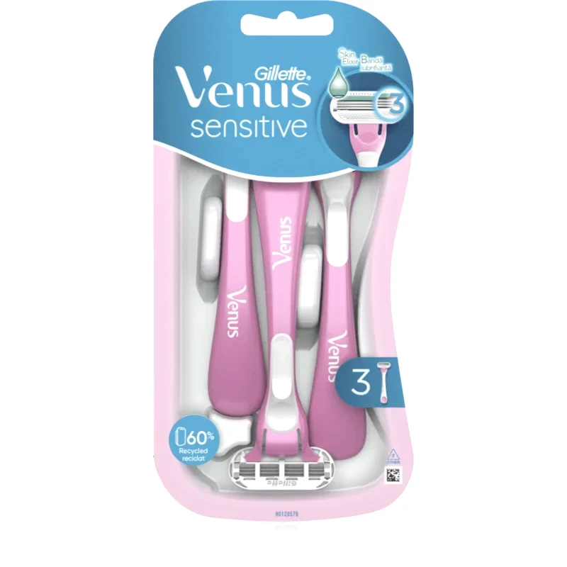 Gillette Gillette Venus Sensitive ξυριστική μηχανή 3 τμχ
