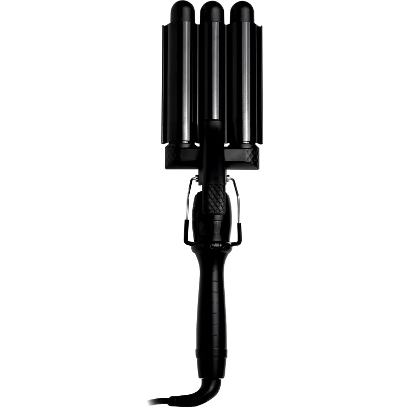 Mermade Mermade Pro Waver 32 mm τριπλό σίδερο μαλλιών για μπούκλες για τα μαλλιά Black 1 τμχ