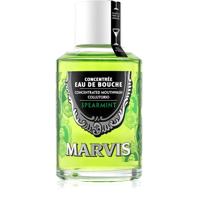 Marvis Marvis Concentrated Mouthwash συμπυκνωμένο στοματικό διάλυμα για φρέσκια αναπνοή Spearmint 120 ml
