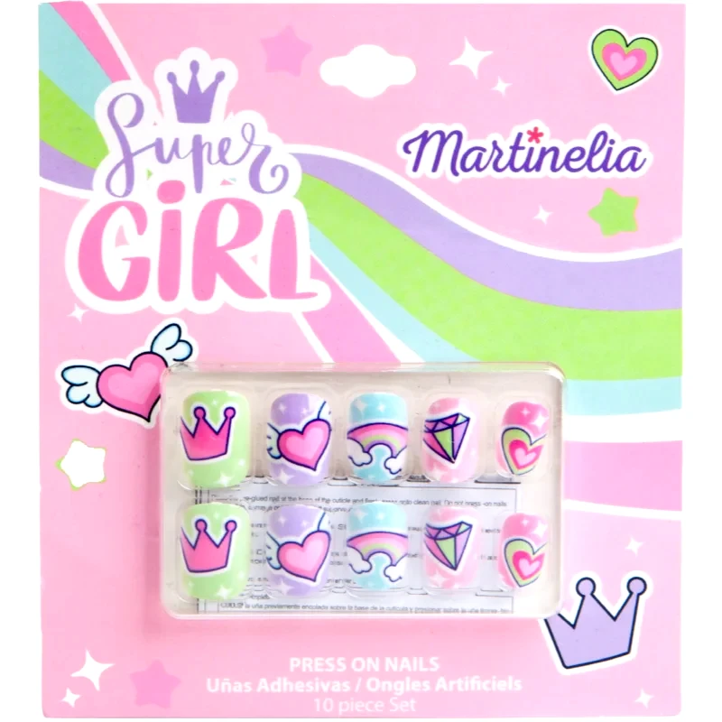 Martinelia Martinelia Super Girl Nails Ψεύτικα νύχια για παιδιά 10 τμχ