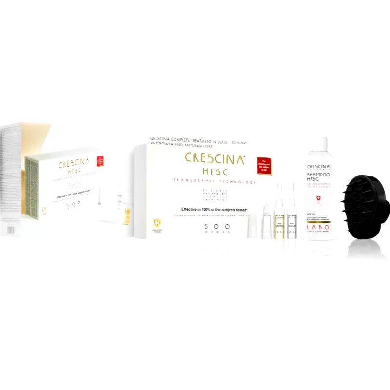 Crescina Crescina Transdermic 500 Re-Growth and Anti-Hair Loss σετ δώρου για την άναπτυξη των μαλλιών για γυναίκες
